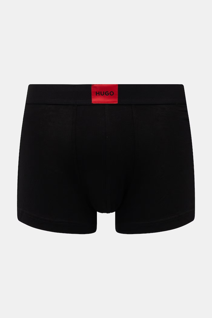 HUGO boxerky pánske bavlnené s elastanom TRUNK TRIPLET GALAXY 3-balenie 50532797 sivá SS26