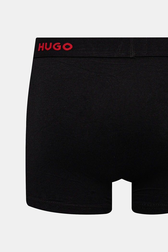 HUGO boxeri bărbați din bumbac cu elastan BOXERBR TRIPLET DESIGN pachet de 3 50532559