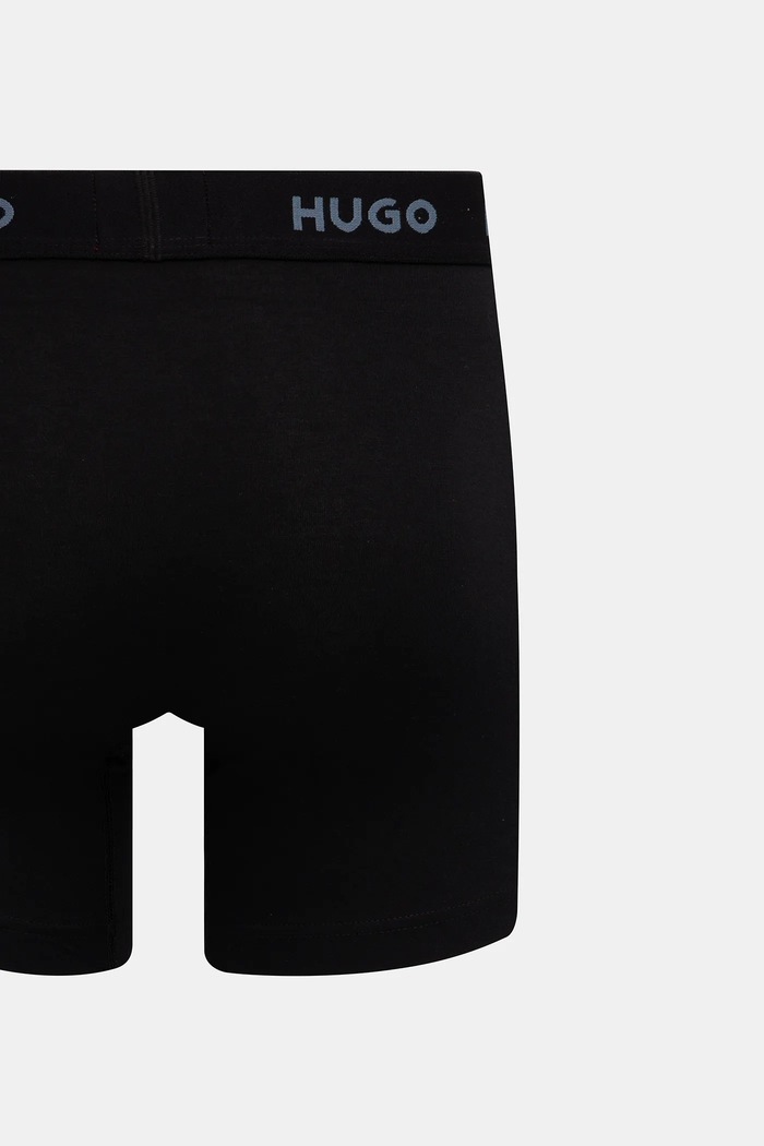 HUGO boxerky pánske bavlnené s elastanom BOXERBR TRIPLET DESIGN 3-pak 50532559