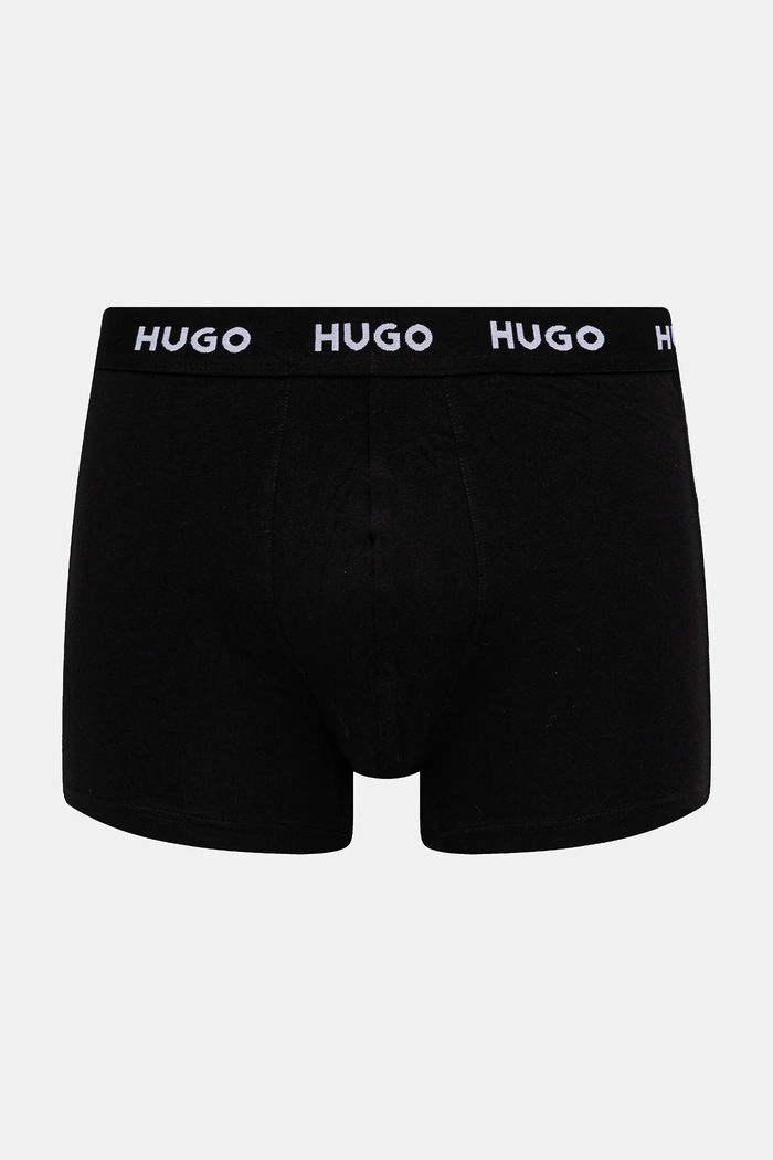 HUGO boxeri bărbați din bumbac cu elastan BOXERBR TRIPLET DESIGN pachet de 3 50532559 multicolor SS26