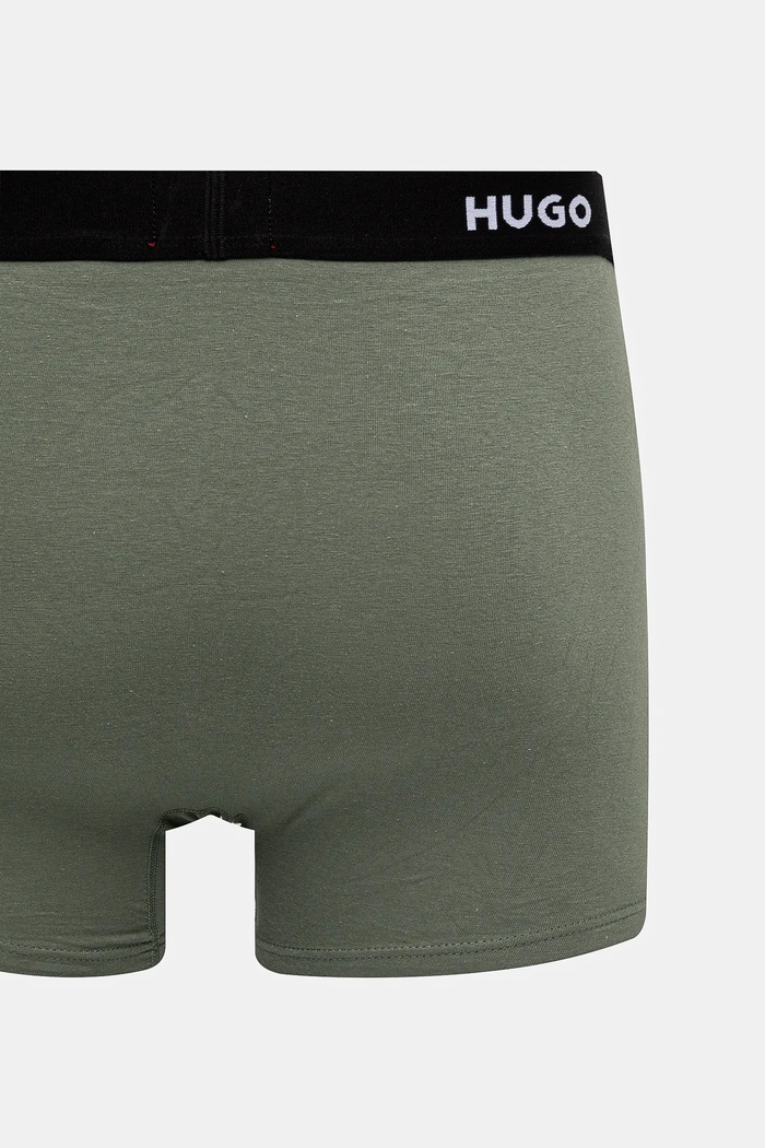 HUGO boxeri bărbați din bumbac cu elastan BOXERBR TRIPLET DESIGN pachet de 3 50532559
