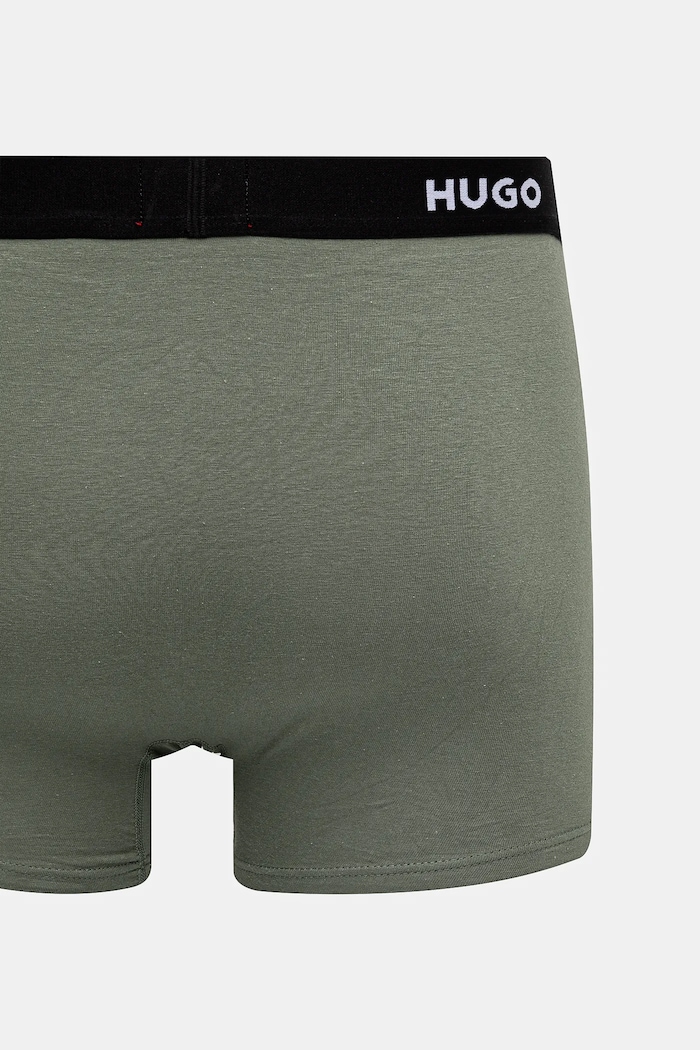 HUGO boxeri bărbați din bumbac cu elastan BOXERBR TRIPLET DESIGN pachet de 3 50532559