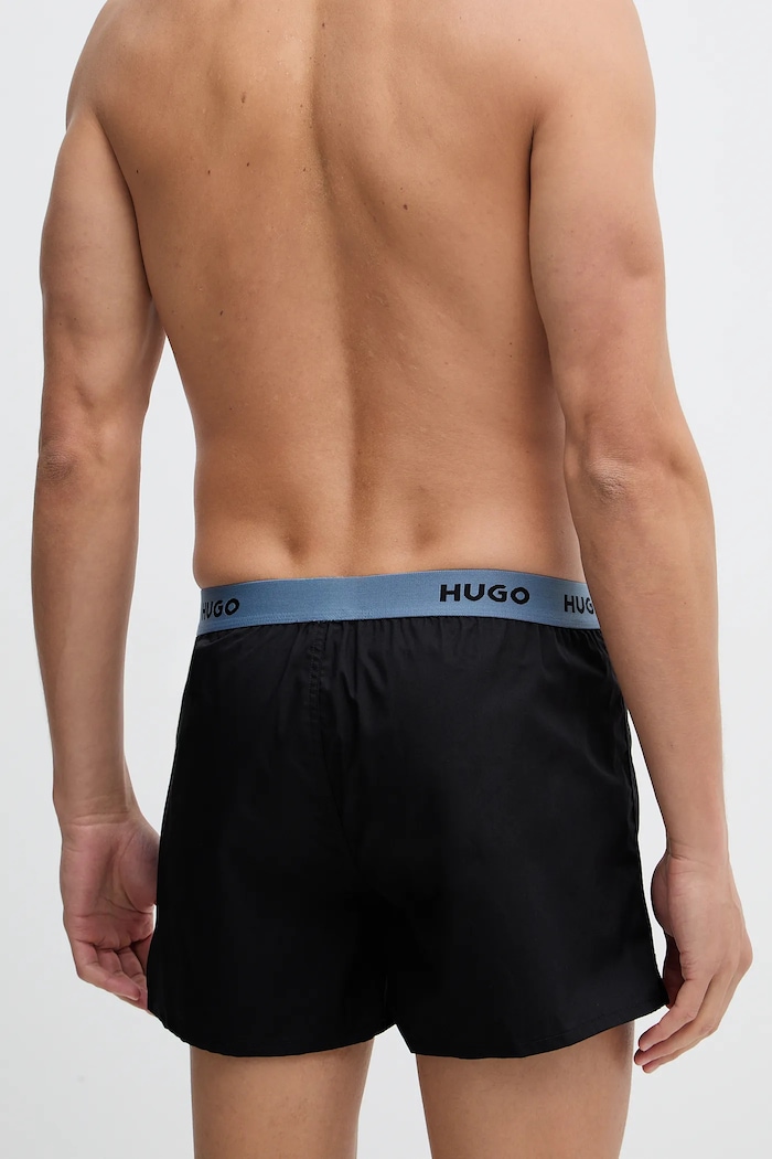 HUGO široke bokserice za muškarce od pamuka WOVEN BOXER TRIPLET 3-pack 50532565