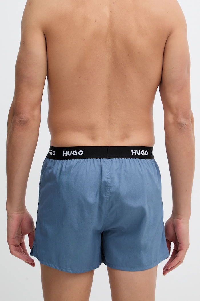 HUGO široke bokserice za muškarce od pamuka WOVEN BOXER TRIPLET 3-pack 50532565