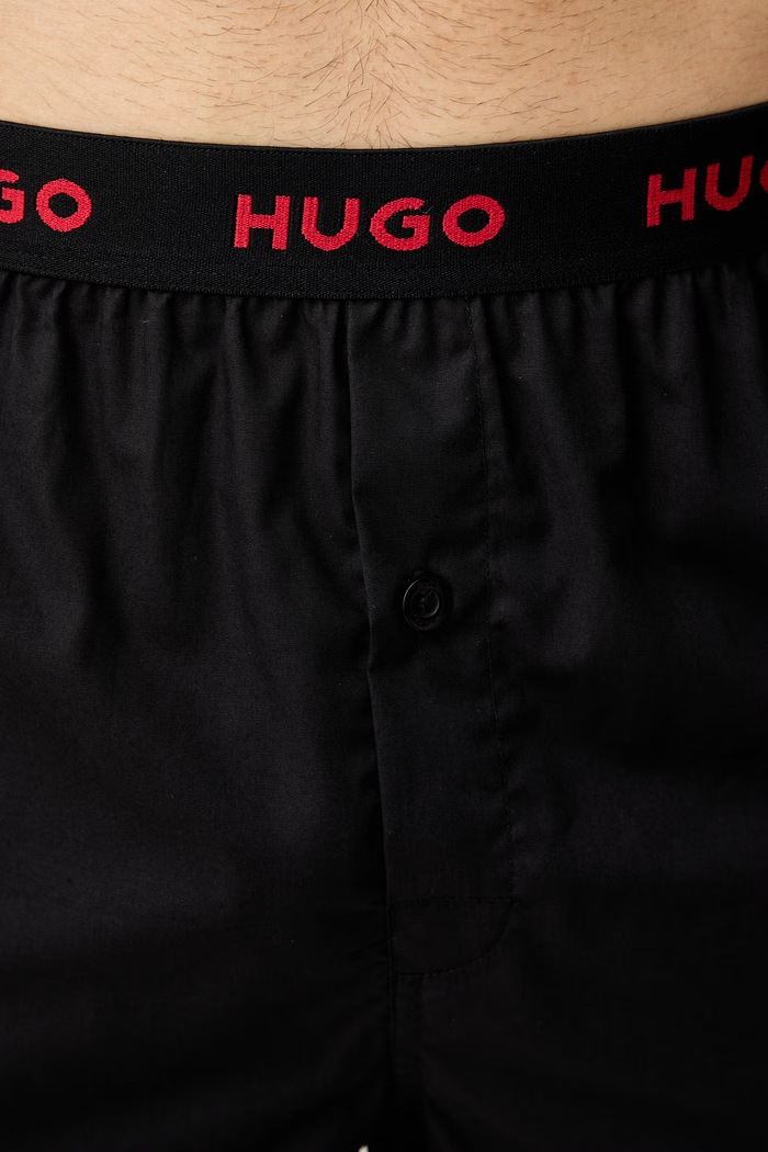 HUGO bokserki luźne męskie bawełniane WOVEN BOXER TRIPLET 3-pack 50532565