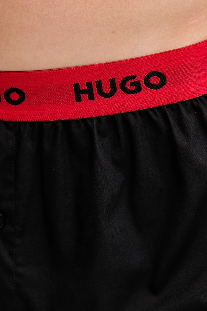 HUGO boxeri lejeri bărbați din bumbac WOVEN BOXER TRIPLET pachet de 3 50532565