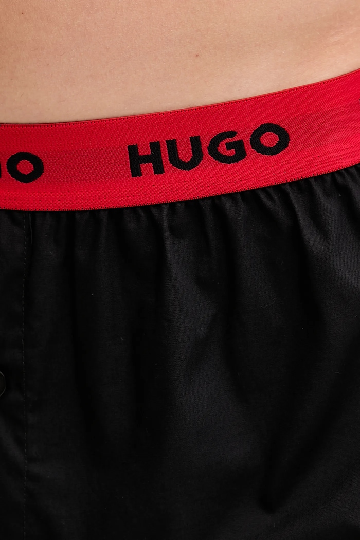 HUGO boxeri lejeri bărbați din bumbac WOVEN BOXER TRIPLET pachet de 3 50532565