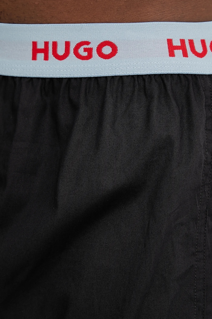 HUGO bokserki luźne męskie bawełniane WOVEN BOXER TRIPLET 3-pack 50532565