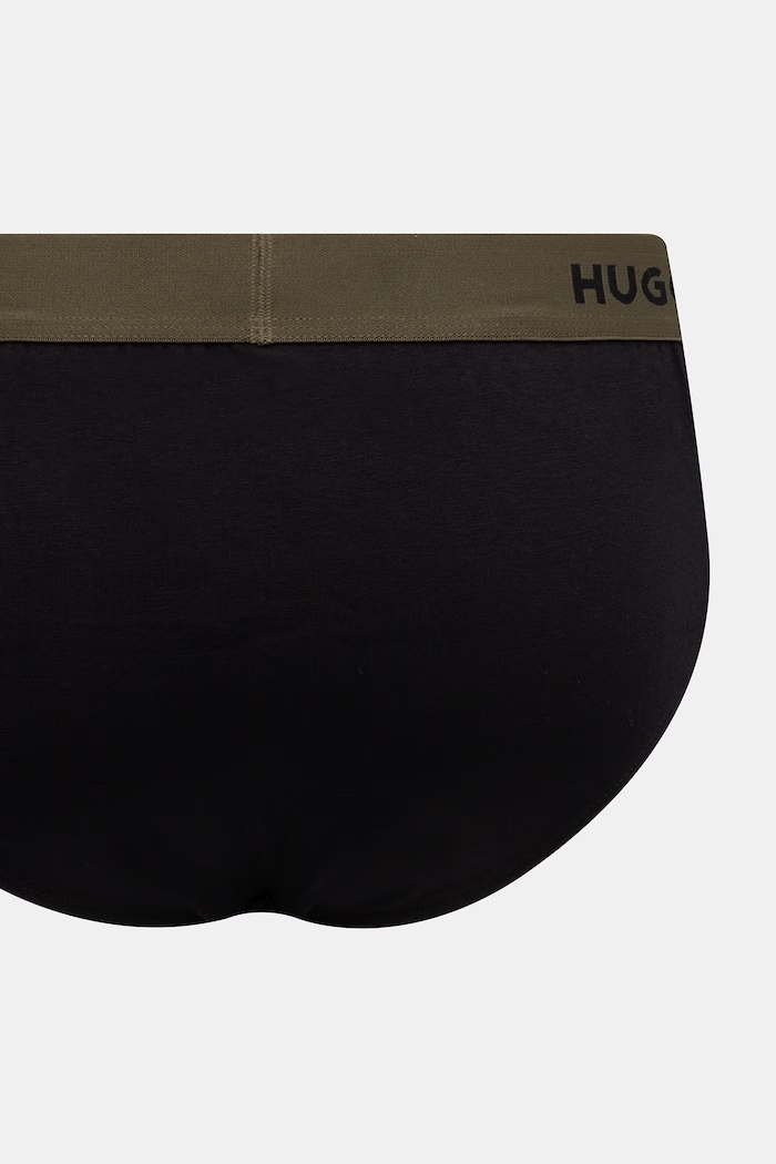 HUGO slipy męskie bawełniane z elastanem HIPBRIEF TRIPLETPACK 3-pack 50532570