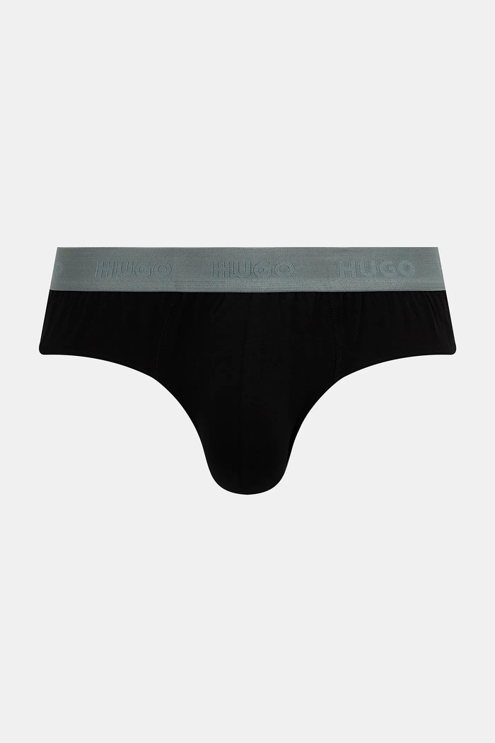 HUGO σλιπ Ανδρικά βαμβάκι με ελαστάν HIPBRIEF TRIPLETPACK 3-pack 50532570 μαύρο SS26