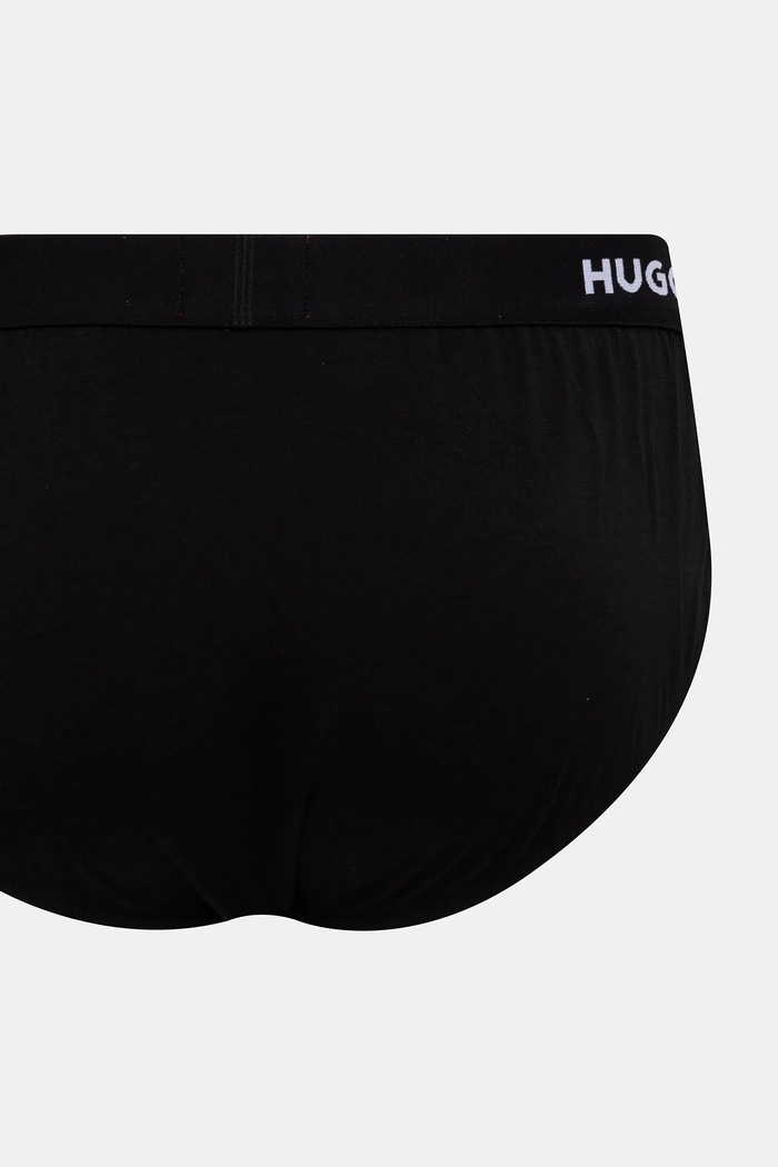 HUGO σλιπ Ανδρικά βαμβάκι με ελαστάν HIPBRIEF TRIPLETPACK 3-pack 50532570 μαύρο