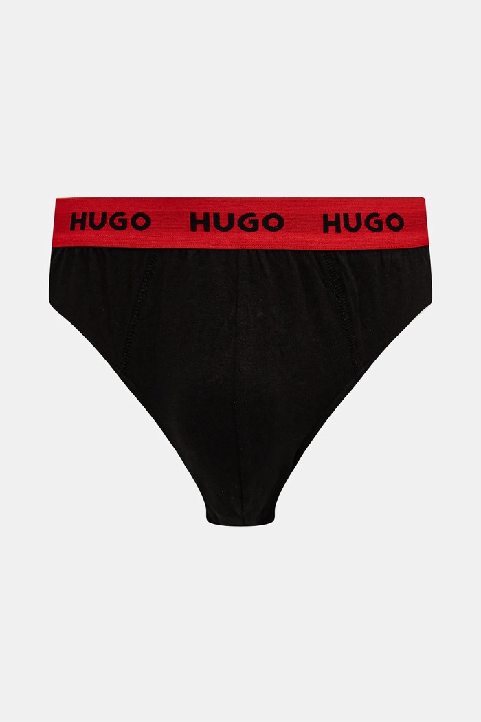 HUGO σλιπ Ανδρικά βαμβάκι με ελαστάν HIPBRIEF TRIPLETPACK 3-pack 50532570 μαύρο SS26