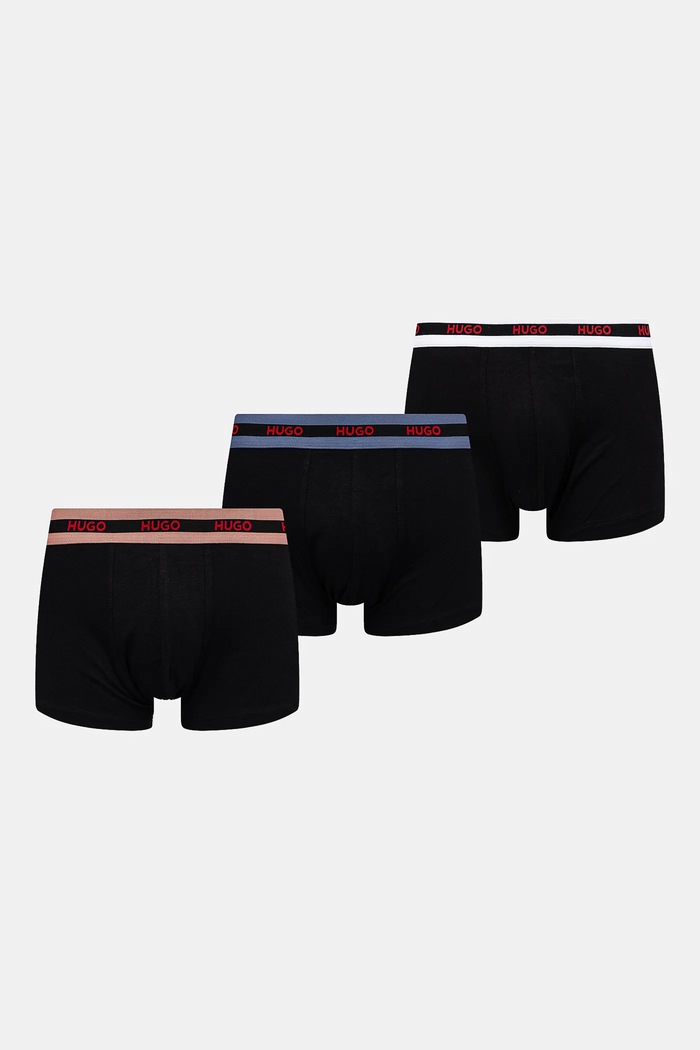 Μποξεράκια HUGO 3-pack στάμπα μαύρο 50532598
