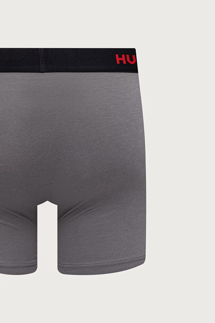 HUGO Boxerky pánske bavlnené s elastanom BOXERBR TRIPLET PACK 3-pak 50532613