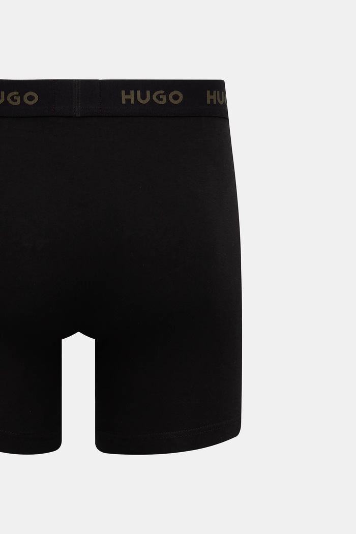 HUGO bokserice za muškarce od pamuka s elastanom BOXERBR TRIPLET PACK 3-pack 50532613