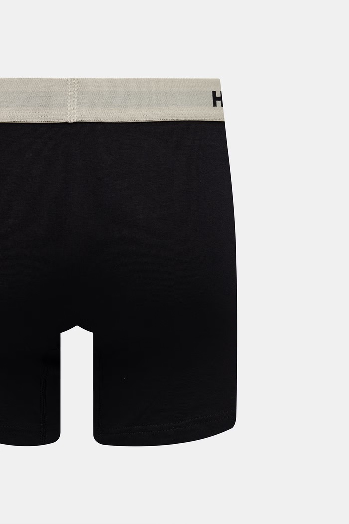 HUGO bokserki męskie bawełniane z elastanem BOXERBR TRIPLET PACK 3-pack 50532613 czarny