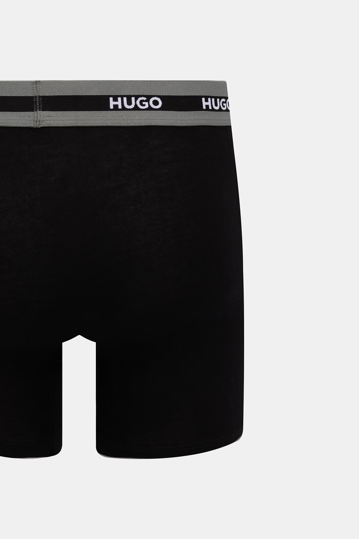 HUGO boxerky pánske bavlnené s elastanom BOXERBR TRIPL PLANET 50534694