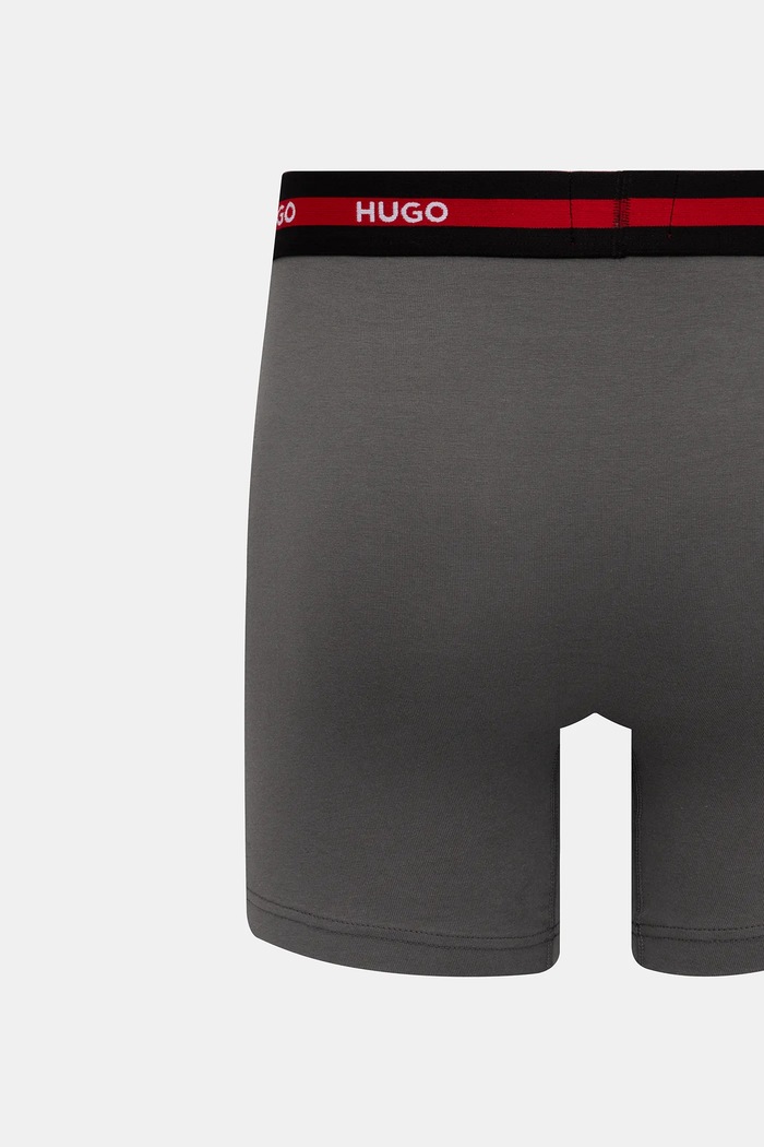 HUGO Boxeri bărbați din bumbac cu elastan BOXERBR TRIPL PLANET 50534694