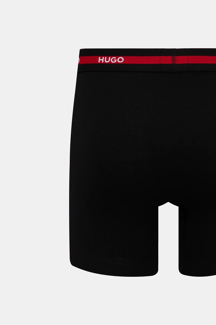 HUGO Boxeri bărbați din bumbac cu elastan BOXERBR TRIPL PLANET 50534694