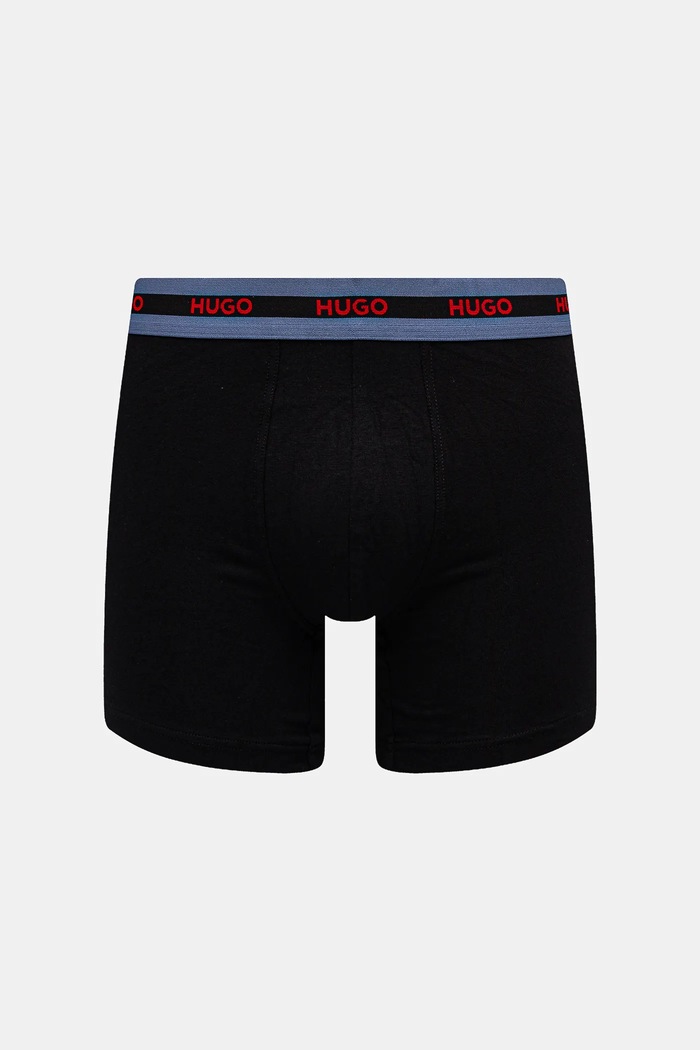 HUGO boxerky pánske bavlnené s elastanom BOXERBR TRIPL PLANET 50534694 viacfarebná SS26