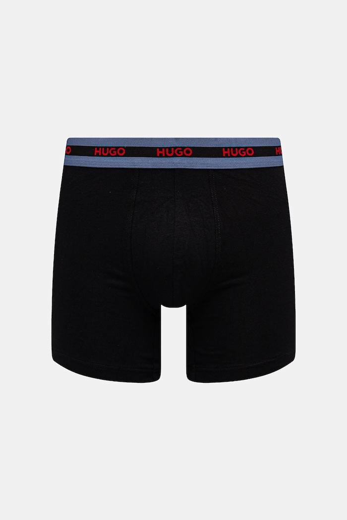 HUGO boxerky pánske bavlnené s elastanom BOXERBR TRIPL PLANET 50534694 viacfarebná SS26