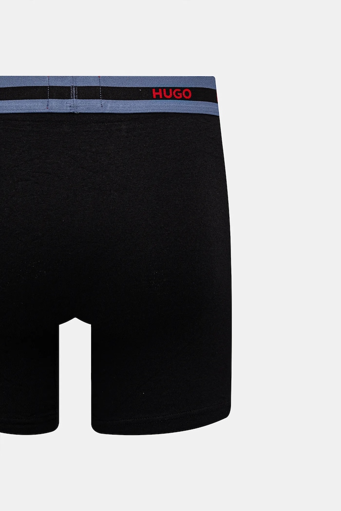 HUGO boxerky pánske bavlnené s elastanom BOXERBR TRIPL PLANET 50534694 viacfarebná