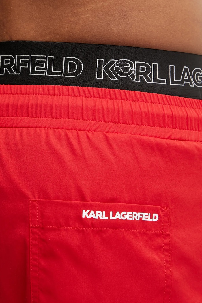 Plavkové šortky Karl Lagerfeld červená A1M46058
