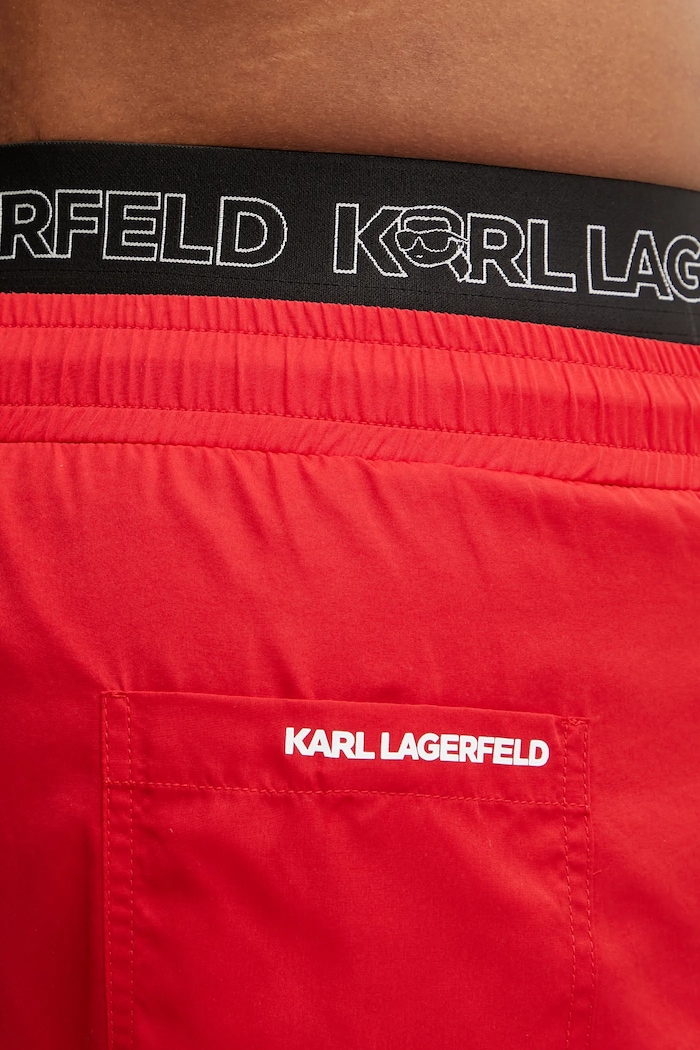 Plavkové šortky Karl Lagerfeld červená A1M46058