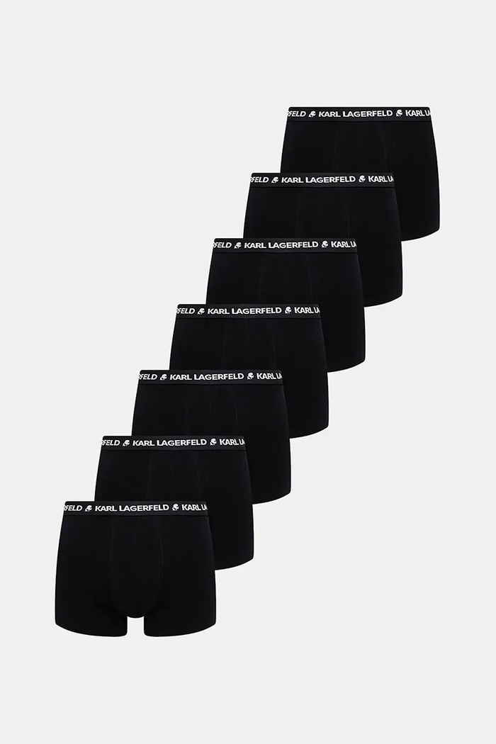 Боксерки Karl Lagerfeld (7 чифта) трикотаж черен A1M47010