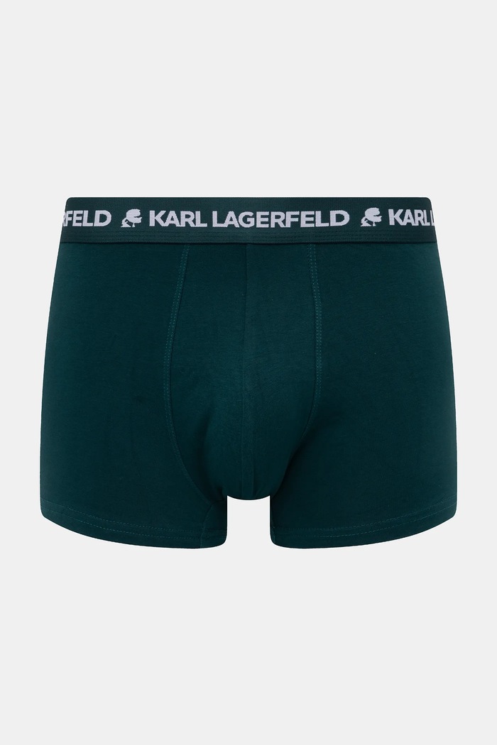 Karl Lagerfeld boxerky pánske bavlnené s elastanom 3-pak modrá A1M47017