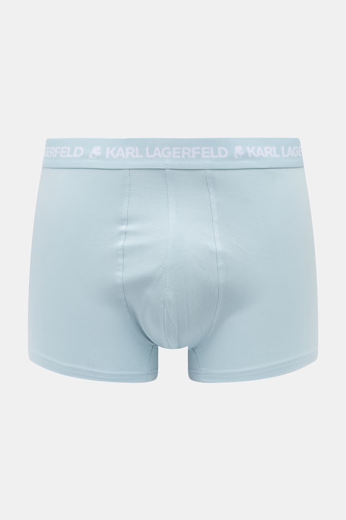 Karl Lagerfeld boxeri pentru bărbați, din bumbac cu elastan pachet de 3 A1M47017 albastru SS26