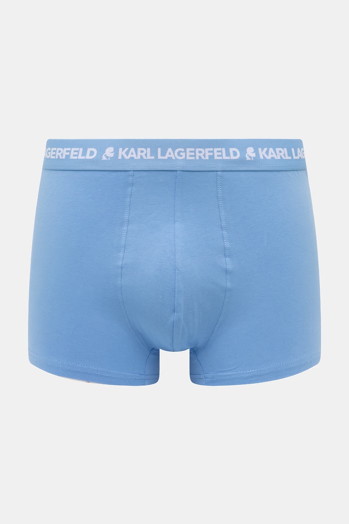 Îmbrăcăminte Karl Lagerfeld boxeri pentru bărbați, din bumbac cu elastan pachet de 3 A1M47017 albastru