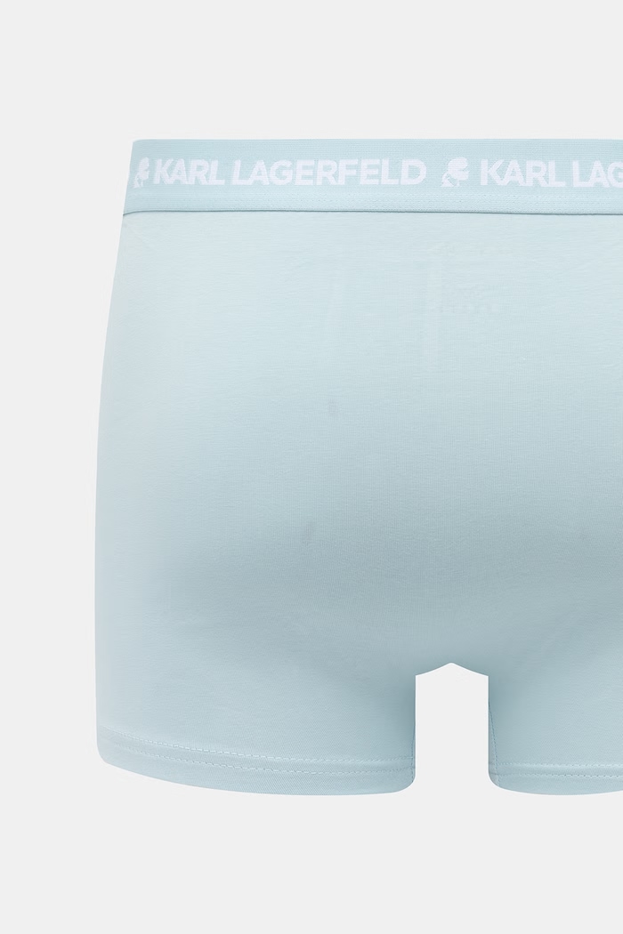 Karl Lagerfeld boxeri pentru bărbați, din bumbac cu elastan pachet de 3 A1M47017 albastru