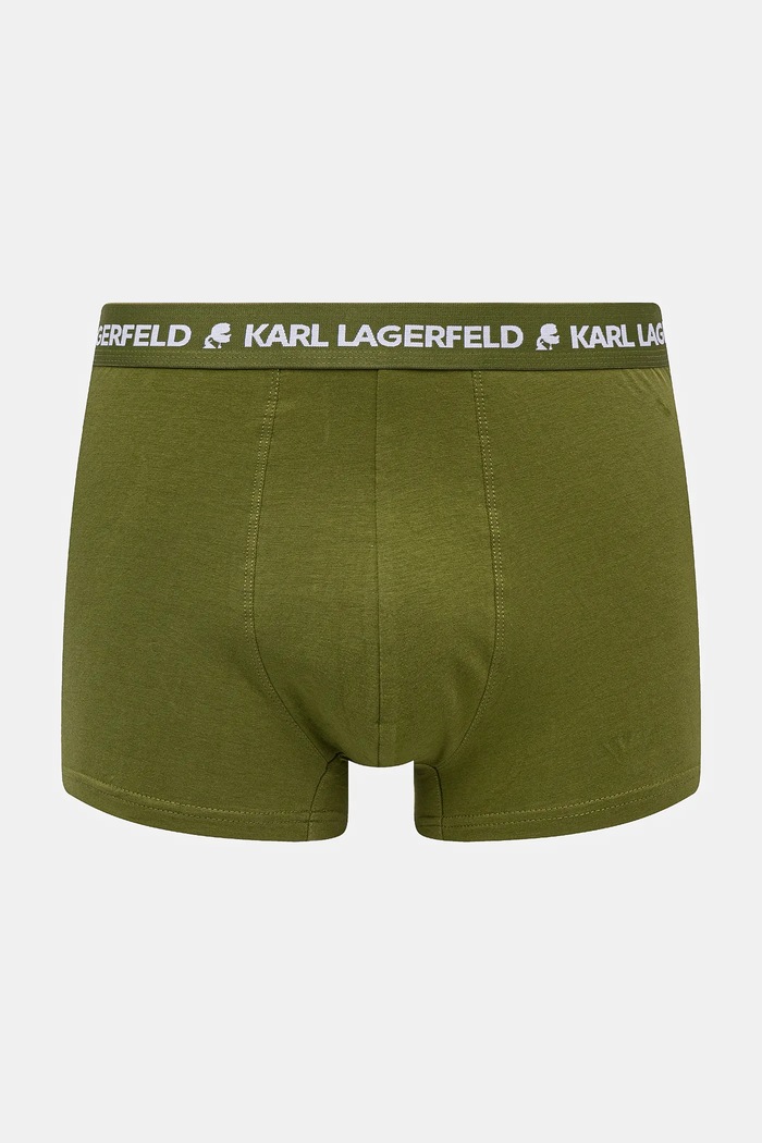 Karl Lagerfeld boxerky pánske bavlnené s elastanom 3-pak A1M47017 tmavomodrá SS26