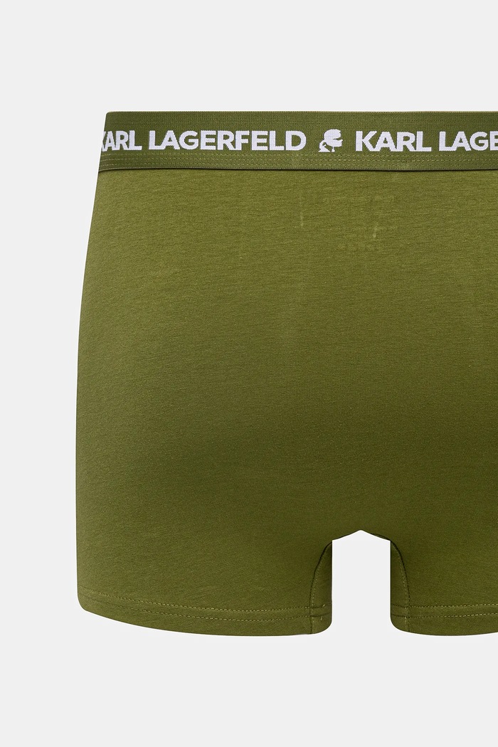 Karl Lagerfeld boxerky pánske bavlnené s elastanom 3-pak A1M47017 tmavomodrá