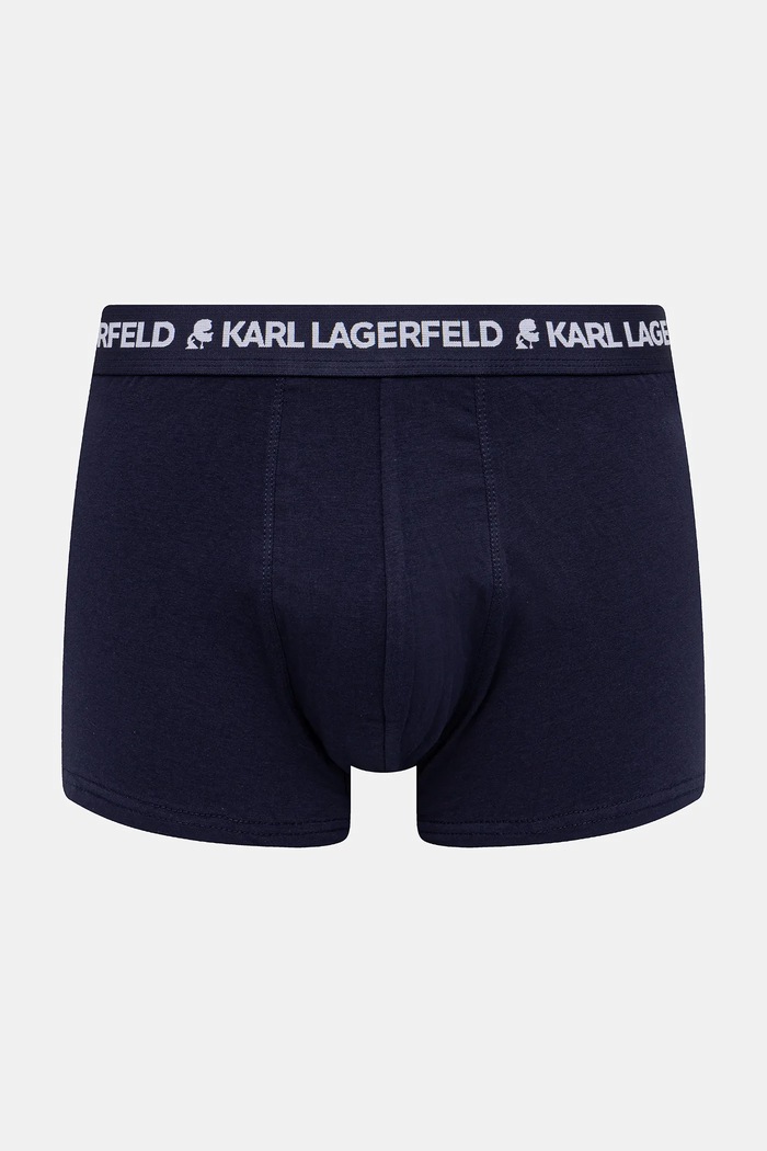 Karl Lagerfeld boxerky pánske bavlnené s elastanom 3-pak hnedá A1M47017