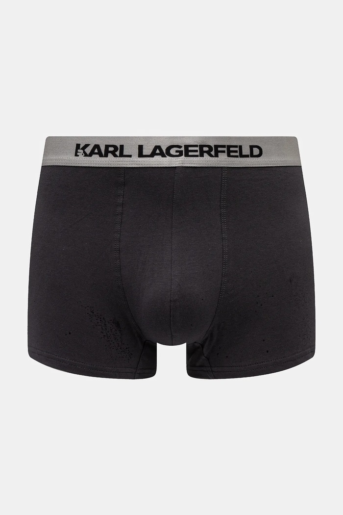 Karl Lagerfeld priliehavé boxerky pánske bavlnené s elastanom 3-pak A1M47020 biela AW25