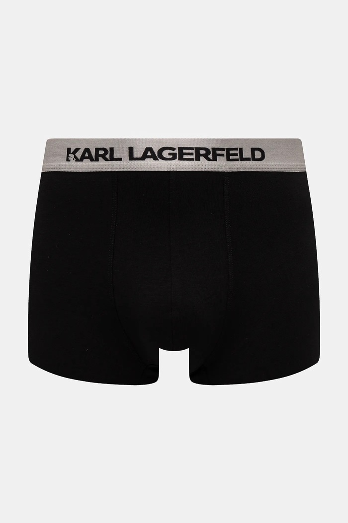 Karl Lagerfeld priliehavé boxerky pánske bavlnené s elastanom 3-pak sivá A1M47020