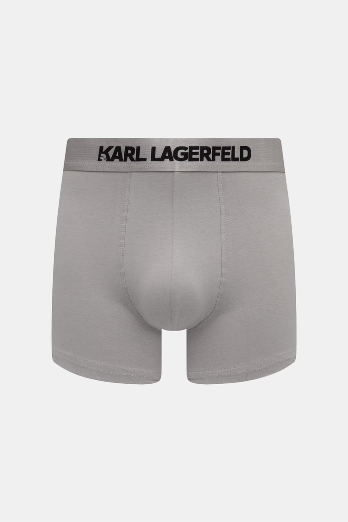 Oblečenie Karl Lagerfeld priliehavé boxerky pánske bavlnené s elastanom 3-pak A1M47020 modrá