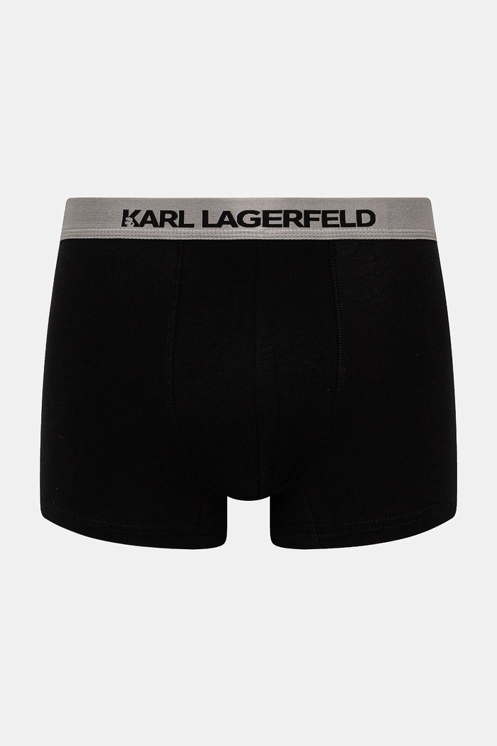 Karl Lagerfeld priliehavé boxerky pánske bavlnené s elastanom 3-pak modrá A1M47020