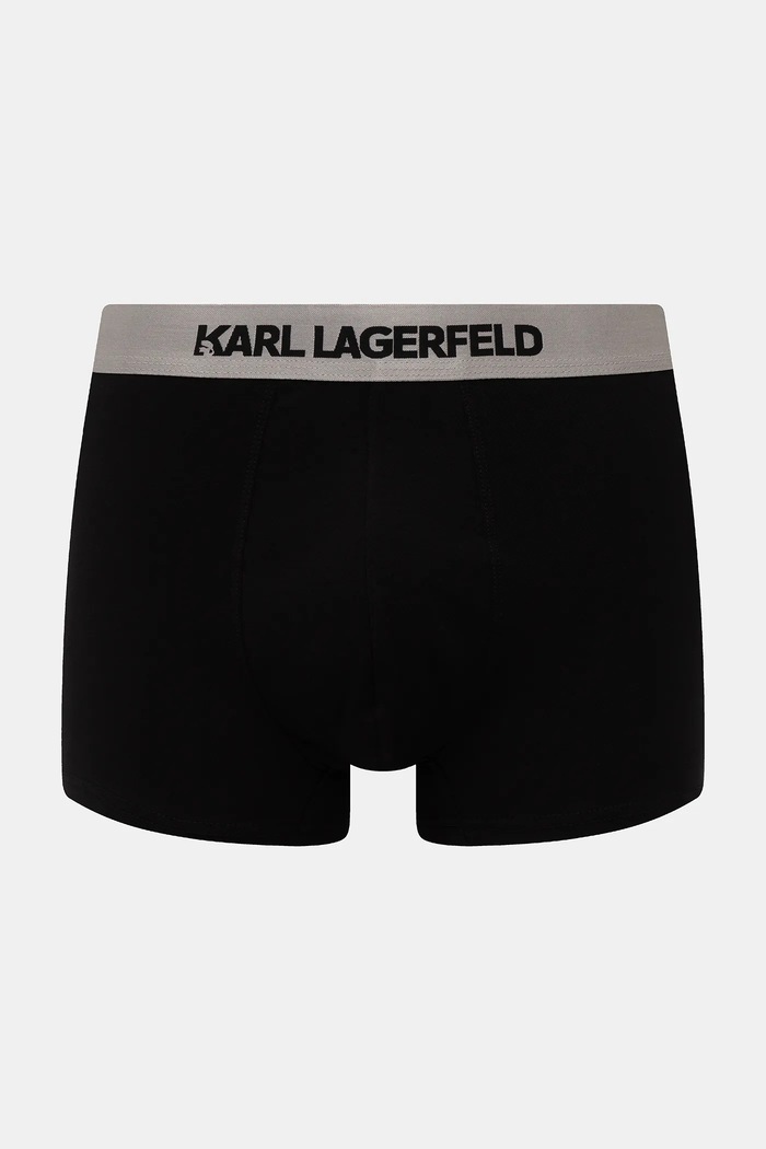 Karl Lagerfeld priliehavé boxerky pánske bavlnené s elastanom 3-pak tmavomodrá A1M47020
