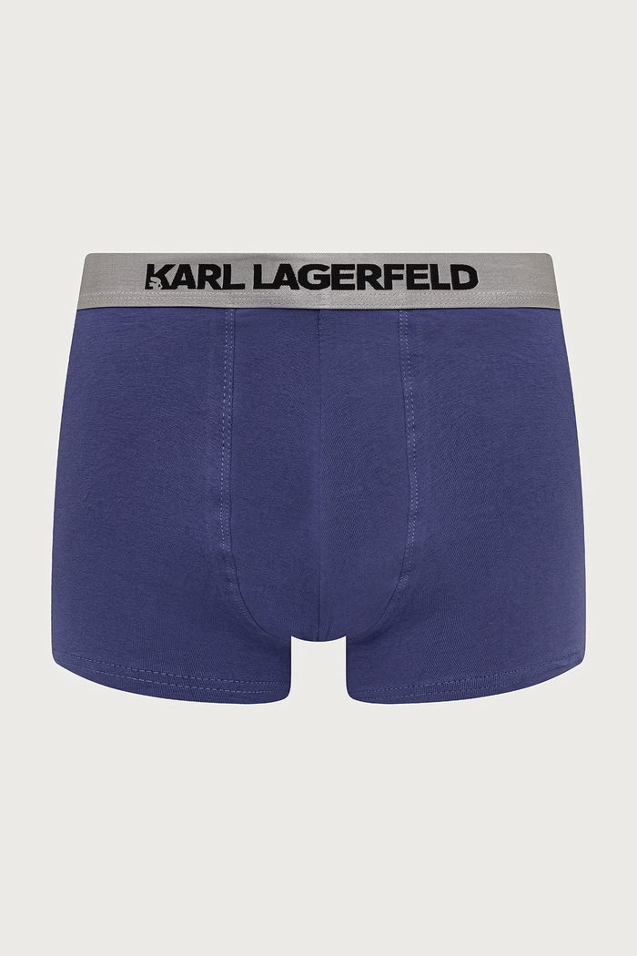 Odzież Karl Lagerfeld Bokserki dopasowane męskie bawełniane z elastanem 3-pack A1M47020 bordowy