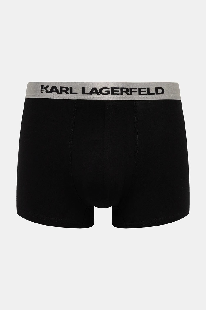 Karl Lagerfeld testhezálló boxeralső férfi pamut elasztánnal 3-as csomag fekete A1M47020