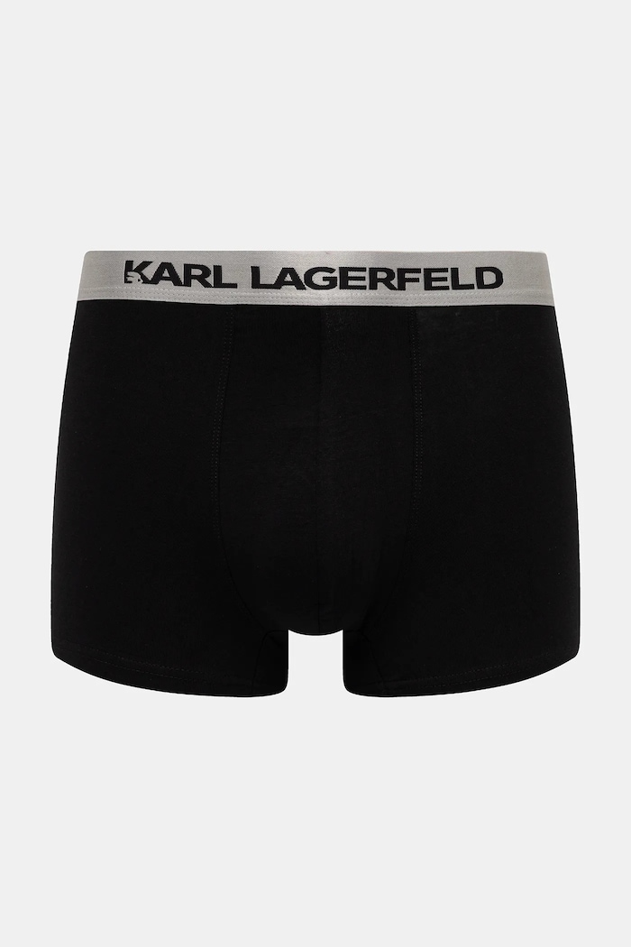 Karl Lagerfeld testhezálló boxeralső férfi pamut elasztánnal 3-as csomag fekete A1M47020