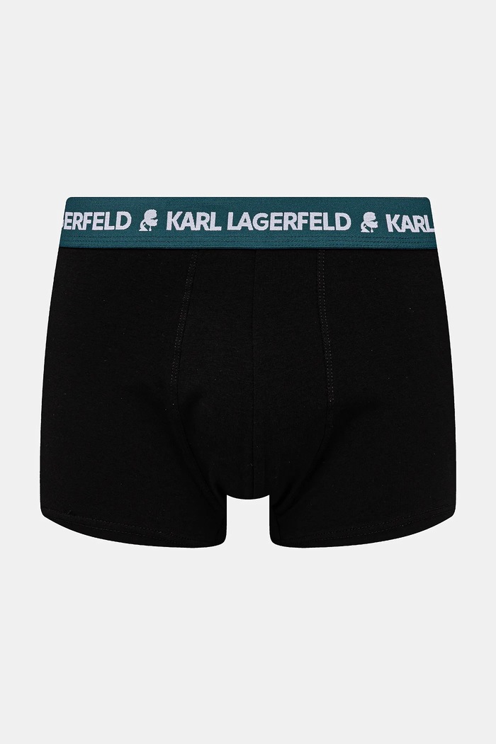 Karl Lagerfeld bokserki męskie bawełniane z elastanem 3-pack A1M47021 czarny SS26