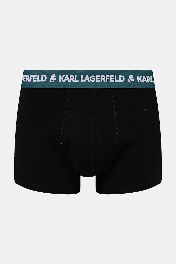 Karl Lagerfeld bokserki męskie bawełniane z elastanem 3-pack A1M47021 czarny SS26