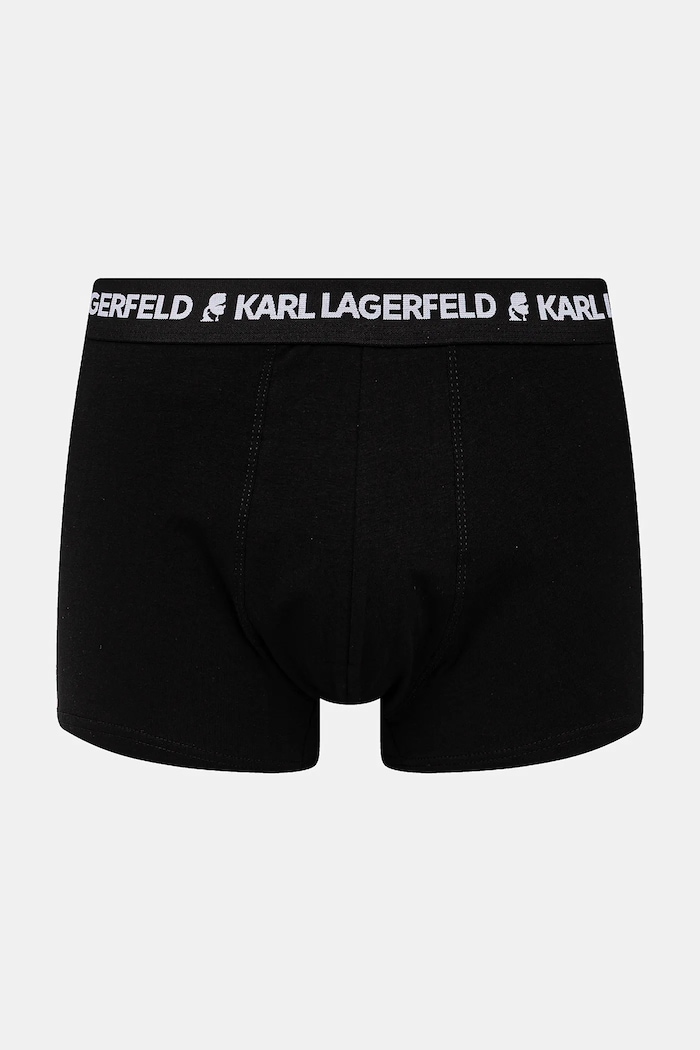 Odzież Karl Lagerfeld bokserki męskie bawełniane z elastanem 3-pack A1M47021 czarny