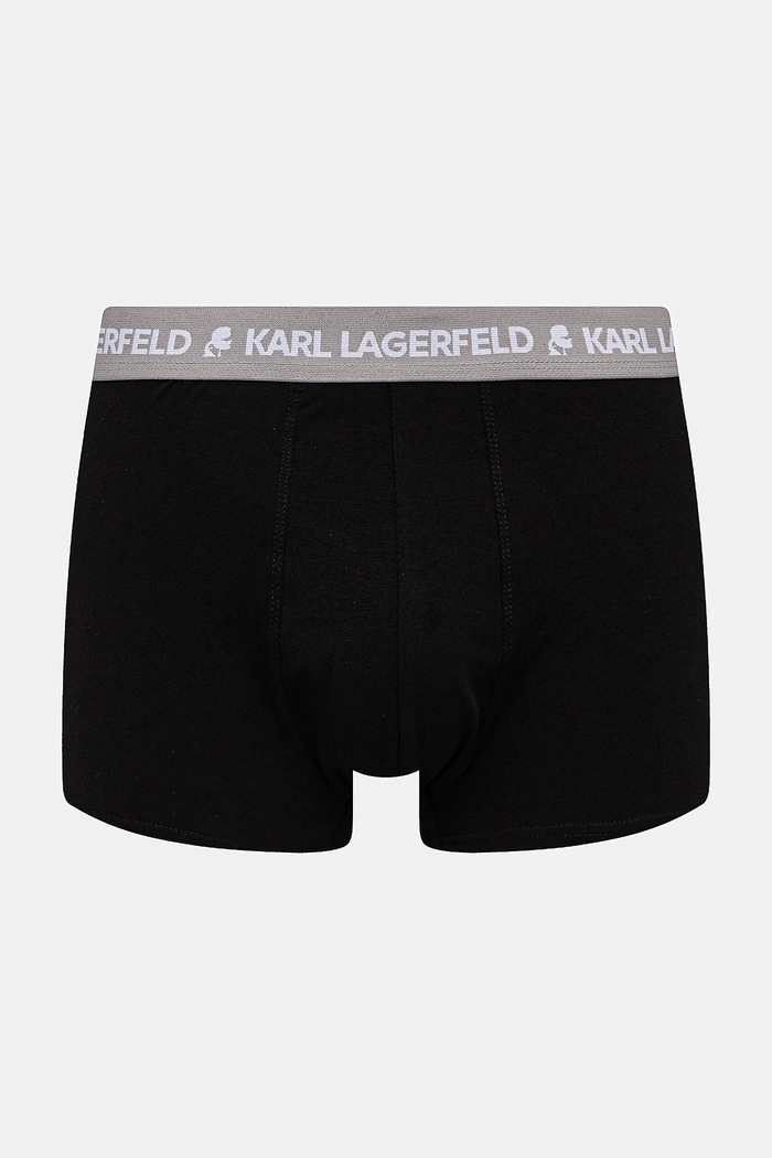 Karl Lagerfeld bokserki męskie bawełniane z elastanem 3-pack czarny A1M47021