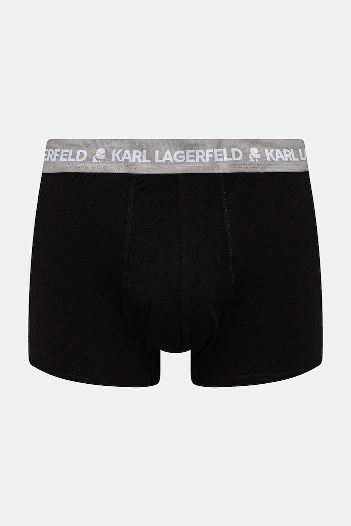 Karl Lagerfeld bokserki męskie bawełniane z elastanem 3-pack czarny A1M47021