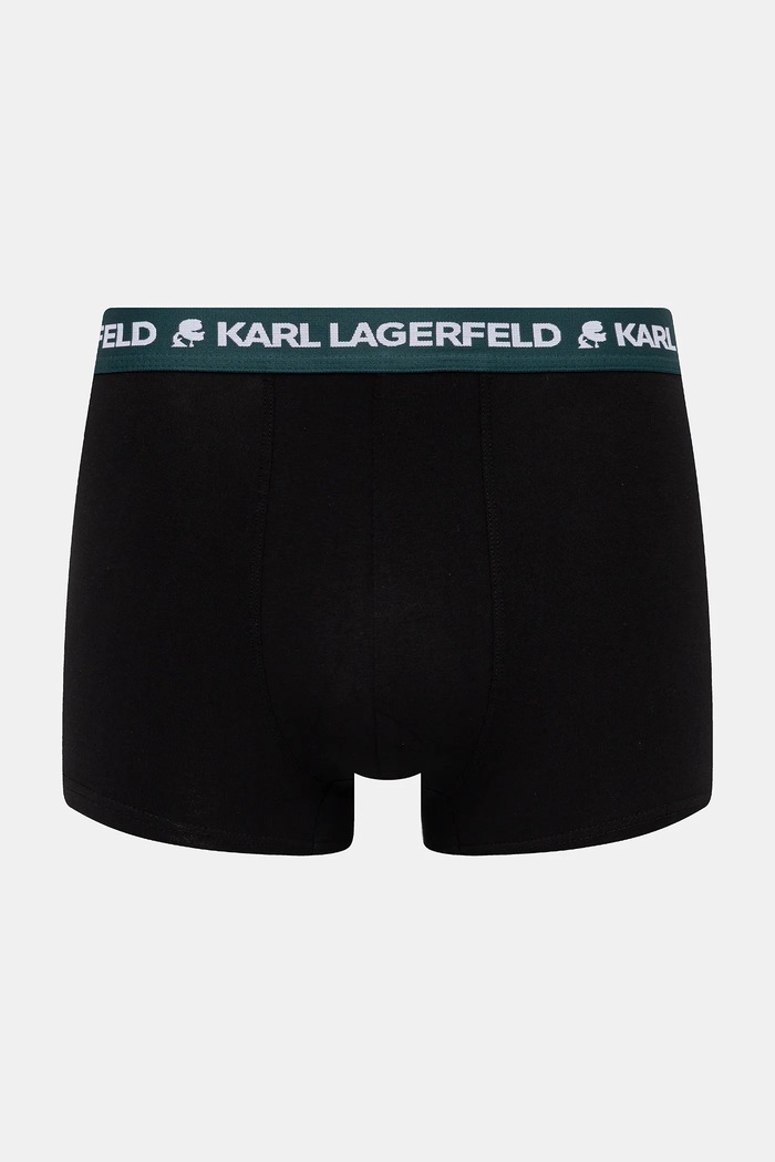 Karl Lagerfeld Μποξεράκι ανδρικό βαμβακερό με ελαστάν 3-pack μαύρο A1M47021